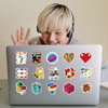 52Pcs Developmental Toys Stickers Pack, Education Cute Cartoon Vinyl Waterproof Sticker Decals for Water Bottle, Laptop, Phone, Scrapbooking, Journaling Gifts for Kids Teens Adults for Party Supply