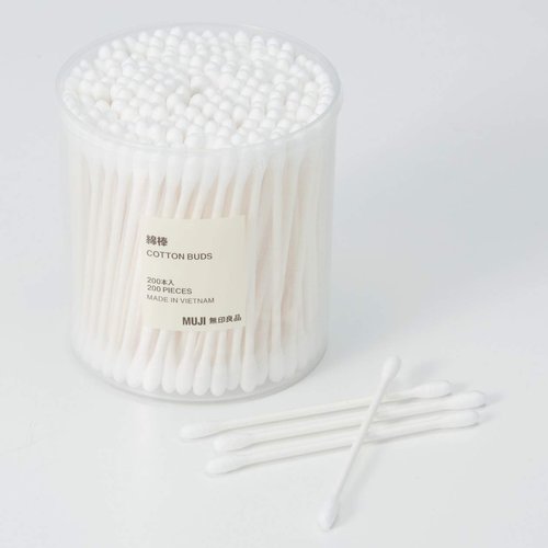 Muji Cotton Buds 200pcs inside White Color