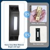 Enhon LED Lighted Doorbell Button, Solid and Sleek Metal Wall Mounted Door Bell Push Buttons for Home, Universal Garage Door Opener Switch (Patent Registered)