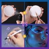 BOBISUKA Clear UV Neon Glow Eyeliner Pen, Invisible Ink White Eye Liner Pen, Waterproof Smudge-proof Graphic Liners, Eye Makeup Kit for Rave Accessories Party