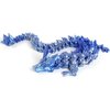 3D Printed Dragon,Chinese Dragon,Dragon Statue 12 in Fidget Toys for Autism/ADHD,3D Printed Gift Toy, Executive Desk Toys,Home Office Decor (Blue Sliver)