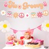 KatchOn, Cute Two Groovy Banner - 10 Feet, No DIY | Two Groovy Party Decorations | 2 Groovy Birthday Banner, Two Groovy Birthday Decorations | Hippie Party Decor, 2 Groovy Birthday Party Decorations