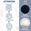 Sioloc Soft Knot Ball Pillows,Round Throw Pillow Cushion Home Decoration Plush Pillow,Throw Knotted Pillow Handmade Round Plush Pillow（10.6inches,Navy）