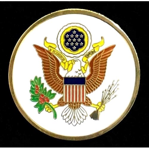 Made in the USA. 1 American and 1 United States Marine Corps Rayon 4"x6" Office Desk & Little Table Flag Executive Set, Includes a 2-hole White ArcticSno Flag Base with a USA Great Seal and two flags