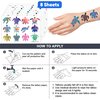 Turtle Temporary Tattoos Turtle Party Decorations - Under The Sea Creatures Ocean Themed Stickers for Kids Birthday Party Supplies, Decorations, Favors and Prizes (Turtle 1)
