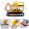 30 Pack Goodie Bags Cartoon Excavator Car Candy Treat Bags Small Plastic Ziplock Seal Bags Gift Candy Bags with Handle Resealable Packaging Food Storage Bags Party Favor Birthday Bags(Excavator)