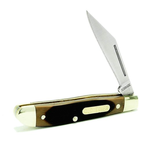 Old Timer 12OT Pal Traditional Folding Pocket Knife with 2.2in High Carbon Stainless Steel Blade, Sawcut Handle, and Convenient Size for EDC, Whittling, Camping, Hunting, General Use, and Outdoors
