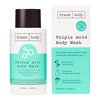 frank body Triple Acid Body Wash | Vegan, Cruelty Free Exfoliating Body Wash | Made with Glycolic Acid & Lactic Acid To Tackle Body Acne & Breakouts | 8.45 fl oz / 250 mL