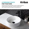 Kraus PU-10MB Pop-Up Drain, 8 5/8 Inch, Matte Black