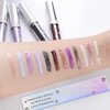 12 Color Sparkling Eyeshadow -Diamonds Phantom Color Water-based Eyeshadow Lasting Waterproof Sparkling Glitter Liquid EyeShadow Metallic Pigment (12 color set)