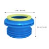 DOITOOL Toilet Rubber Wax Ring Toilet Flange Washer Odor Proof Toilet Bowl Seal Gasket for Home Hotel Bathroom Blue