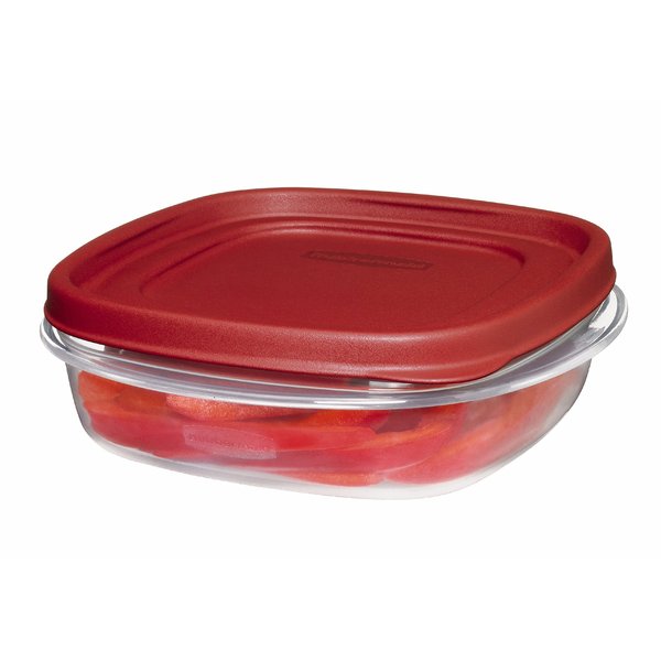 Rubbermaid Easy Find Lids Food Storage Container, 3 Cup, Racer Red