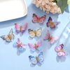 Paderison 20Pcs Glitter Hair Clips for Kids - Moving Fairy Accessories for Women, Girls Colorful Hair Clips 90s (Brown)