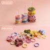 SMUK 3-Tiers Acrylic Scrunchie Holder Stand, Clear Hair Tie Organizer Storage for Women Teen Girls Gifts Scrunchy Hair Accessories Organizer