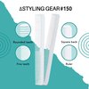 Styling Gear 150 Hair Combs Barber Comb Set Combs For Men Combs For Women Combs For Hair Stylist Beard Mustache Styling Pocket Comb Made In USA 12 Piece. (White)