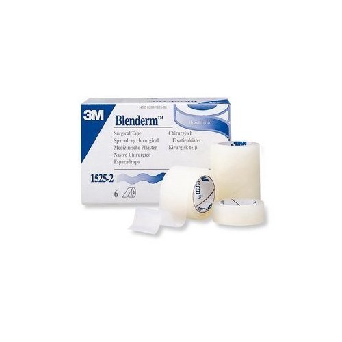 3M BLENDERM 1"x5Yd Clear Surgical Plastic / RC Airplane Hinge Tape 6-PACK 1525-1 LF Waterproof Hypoallergenic USA
