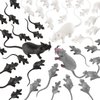 Gawertoy 33 PCS Halloween Fake Mouse Toys, Realistic Plastic Mouse Figurines Simulated Big and Small Mouse Models for Halloween Party Decorations Joke Trick Prank Props