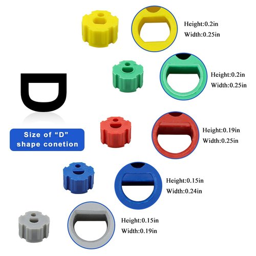 AMI PARTS Electric Range Burner Knob Kit KN002 RKE Universal Electric Range Oven Knob Handle Kit Compatible with Whirlpool Gas Stove Replace TJKN002&RK103.