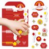 Big Dot of Happiness Chinese New Year - 2025 Year of The Snake Favor Kids Stickers - 16 Sheets - 256 Stickers