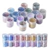 Aunifun Body Glitter 16 Colors Chunky Glitter for Body Face Hair Make Up Nail Art Mixed Color Glitter