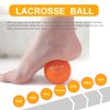 MURLIEN Massage Ball, Lacrosse Ball for Trigger Point Therapy, Deep Tissue, Myofascial Release, Sore Muscle Relief Massager for Neck, Shoulder, Back, Legs, Foot or Muscle Tension – Orange