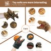 Yolococa Dinosaur Hand Puppets Realistic Latex Soft Animal Head Toys Set, Hand Puppet Toys Gift for Kids, Party Show Imaginative Play (Tyrannosaurus & Triceratops & Dilophosaurus)