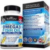 Triple Strength Omega 3 Fish Oil Supplement - 2250mg EPA DHA Omega 3 Fatty Acids from Wild Caught Fish, Supports Joint, Eyes, Brain Health - Burpless Lemon Flavor, Gluten Free, 180 Omega3 Softgels
