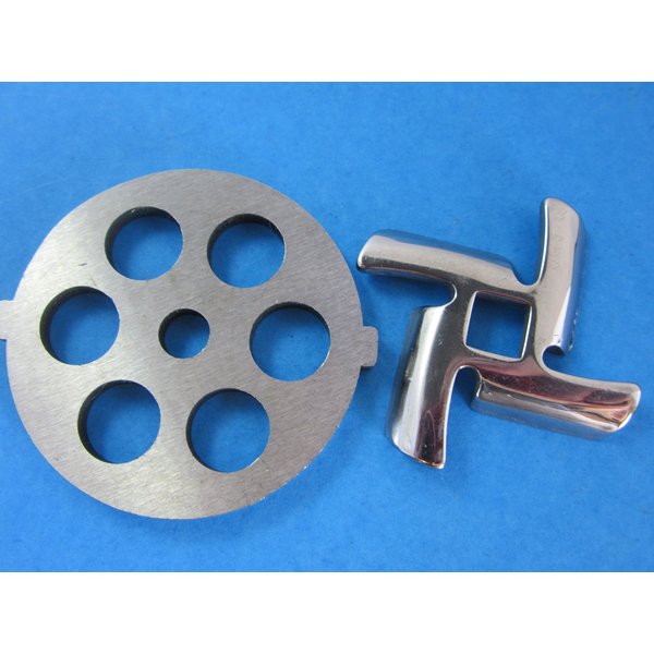 1/2" (12mm) Disc and Knife for Waring Pro Kalorik, Sunmile, Oster, Rival, Back to Basics Meat Grinder