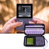 Hard Case Compatible with Analogue Pocket Handheld Game Console, Portable Mini Game Player Storage Bag for Video Games Cards, Charging Cable and Accessories (Box Only)-Purple