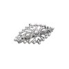 Rosemarie Collections Women's Headpiece Faux Pearl and Glass Crystal Hair Comb (Silver)