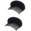 2PCS Women Lady Girl Magic Hair Styling Clip Do Beehive Hair Styler Tool Charming Bump It Up Volume Inserts Stick Bun Maker Hair Comb Hair Accessories (Black)
