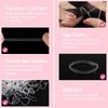 2500PCS Clear Elastic Hair Ties, Mini Hair Rubber Bands, Soft Hair Elastics for Women Girls, Hair Accessories for Hair Braids, 30MM in Length & 2MM in Width, Christmas Gifts