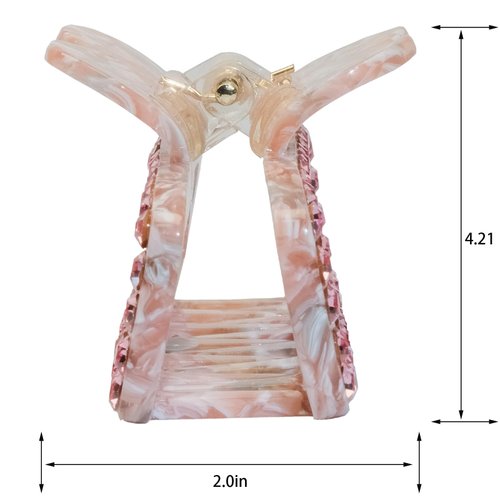 Ailiya Hair Claw Clips, French Hair Pin for Thick Hair Handmade, Girls Hair Claw Clips, Durable Styling Hair Accessories for Women, Strong Hold No Slip Grip