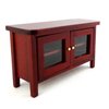 Melody Jane Dollhouse Modern Mahogany Cabinet TV Stand Miniature Living Room Furniture