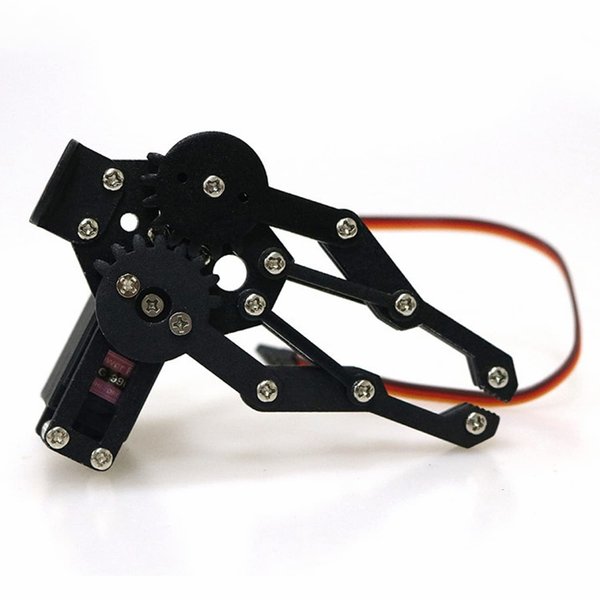 Swaytail Premium Metal Robot Mechanical Claw/Clamp Arm/Gripper with High Torque Servo, Robotics Part/Accessory Model for Arduino/Raspberry pi/Microbit to Clip/Carry, DIY AI ROS STEAM Education