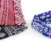 Bohend Boho Headbands Wide knotted Hair Bands Fashion Printing Bandeau Travel Stretchy Cotton Headband Sport Yoga Hair Accessories for Women and Girls (A)