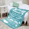 BOOPBEEP Inspirational Get Well Soon Gifts for Women, Christian Spiritual Gifts for Women Religious Blanket with Bible Verse Prayers Birthday Gifts Healing Throw Blanket (Teal, 40"x50")