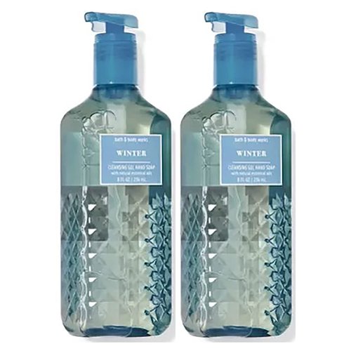 Bath & Body Works Deep Cleansing Gel Hand Soap 2 Pack 8 oz. (Winter) 16.0 Fl Oz