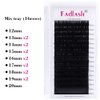 Eyelash Extension 0.15 D Curl 16 Rows Mix-12-20mm Classic Lash Extensions Optinal Thickness 0.10/0.15/0.20/0.25 C/D Curl Mix 8-16mm|12-20mm Silk Lashes Extension (0.15-D, 12-20mm)