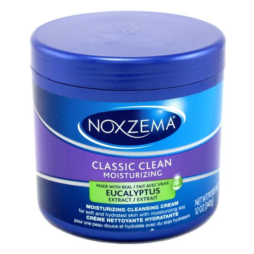 Noxzema Classic Clean Moisture Cleansing Cream 12 Ounce Jar (354ml) (2 Pack)