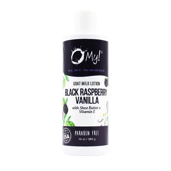 O My! Goat Milk Lotion | Made with Farm-Fresh Goat Milk | Shea Butter and Vit E | Free of Parabens & More | Handcrafted in USA