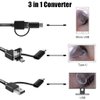 Ear Wax Removal - 3 in1 USB Earwax Removal Tool HD Ear Cleaner Endoscope with 6 LED Light, Earwax Remover Tool, Visual Ear Camera Ear Pick Cleaning Kit for Adults Kids Pets by Android Smart Phones
