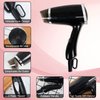 JUISEE Folding Hair Dryer, Compact Blow Dryer - Portable Professional Hair Dryer with 3 Heat Settings, Low Noise, Tourmaline Ceramic, Lightweight, for Men and Women