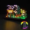 DALDED LED Lighting Kit for Lego Icons Tranquil Garden, LED Light Compatible with Lego 10315 Building Block Models (Remote Control Version)