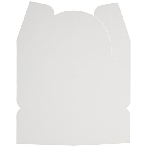 Roylco Stand-Up Self Portrait Art Project Kit - 6 1/4 x 9 inch - Pack of 40 White
