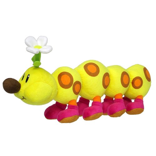 "Little Buddy Super Mario Bros. All Star Collection Stuffed Plush 1593 Wiggler/Hanacha Toy, 13""", multi-colored