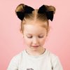 2pcs Velvet Hair Bows 4" Glitter Black Velvet Ribbon Alligator Clips Barrette Cute Fall Bowknot Decor Accessories for Little Teen Toddler Baby Girls Kids