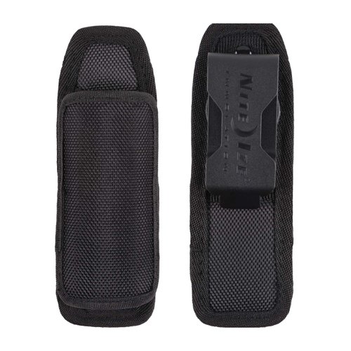 Nite Ize Lite Holster Stretch, Expandable, Secure Flashlight Holder With Belt Clip, Universal Sizing,N00874-BRK,Black