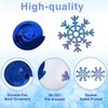 36pcs Glittery Winter Snowflake Hanging Swirl Decoration Christmas Ceiling Streamers Decor Double-Sided Snowflake Swirl for Winter Holiday Birthday Baby Shower Xmas New Year Wedding Party Supplies