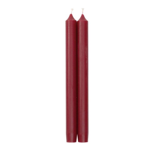 Caspari Entertaining Taper Candles, 10-Inch, Bordeaux, Set of 2